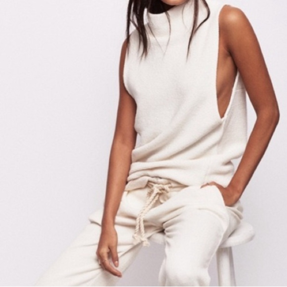 Free People Sleeveless Ottoman Top/Sweater, S